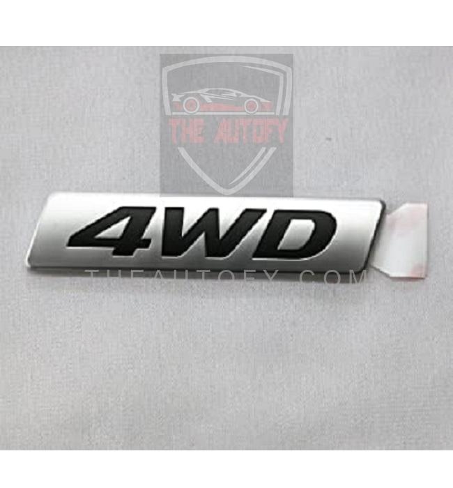 4WD Black Chrome Logo | Monogram - THEAUTOFY.COM