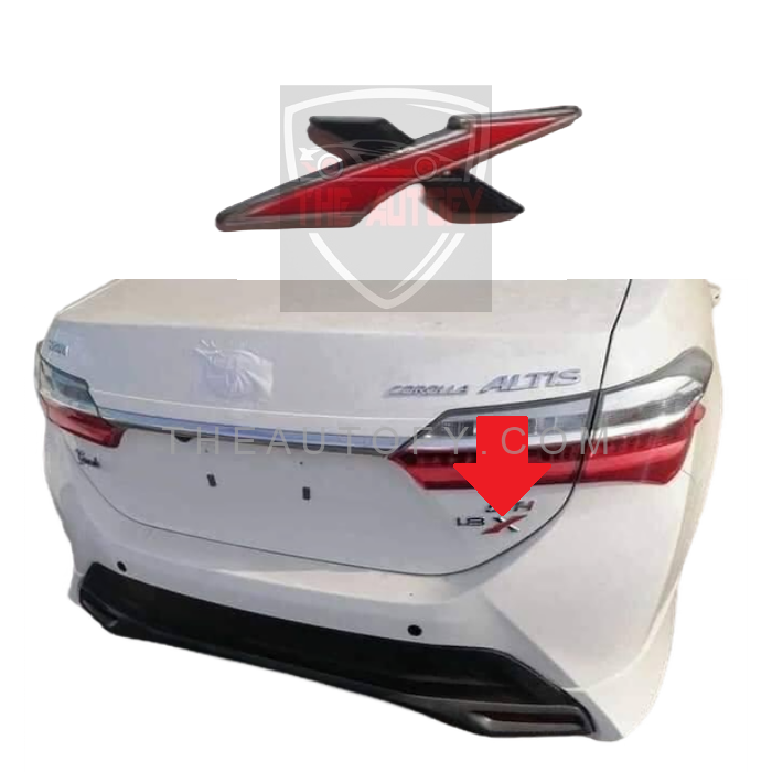 Toyota Corolla Altis Grande X Rear Logo - Model 2021-2025