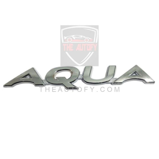 Toyota AQUA Chrome Chrome Logo Logo Monogram - Model 2012-2024 - THEAUTOFY.COM