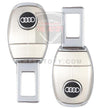Audi-Style-Double-Buckle-Metal-Seat-Belt-Clip-2pcs