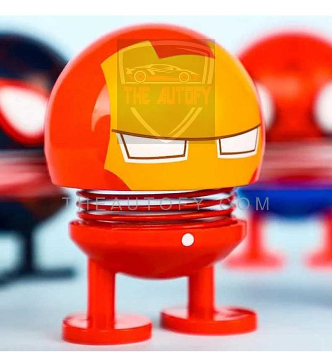 Bouncing Car Dashboard Toy - Iron Man - THEAUTOFY.COM