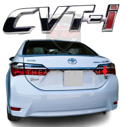 Toyota CVTi- Chrome Logo | Monogram - THEAUTOFY.COM