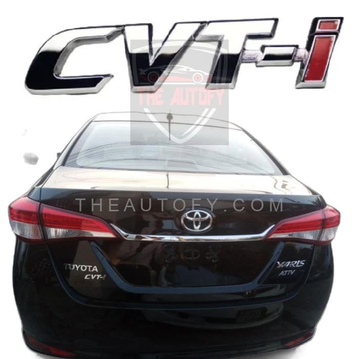 Toyota CVTi- Chrome Logo | Monogram - THEAUTOFY.COM