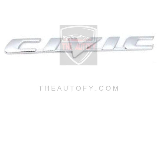 Honda Civic Trunk Chrome Logo Monogram - Model 2006-2016 - THEAUTOFY.COM