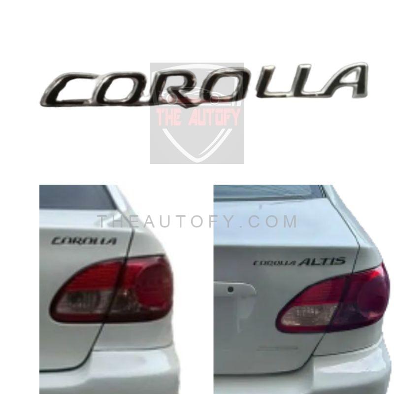 Corolla Silicon Sticker Logo Monogram