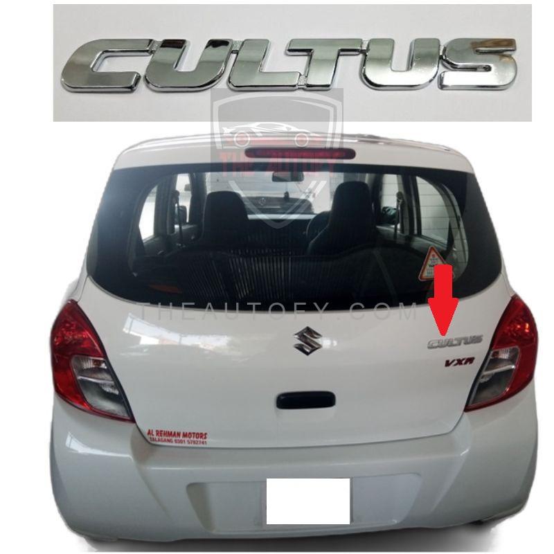 Suzuki Cultus Rear Logo Monogram - Model 2017-2025