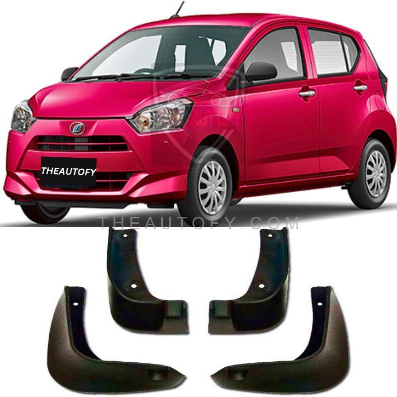 Daihatsu Mira e:s Mud Flaps 4pcs - Model 2017-2025 - THEAUTOFY.COM
