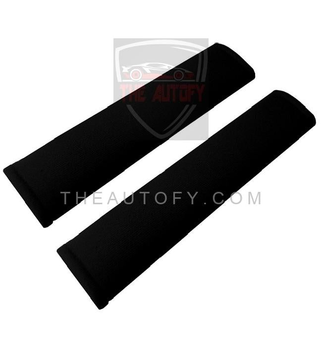 Seat Belt Covers | Seat Belt Shoulder Cover Pads - Black - THEAUTOFY.COM