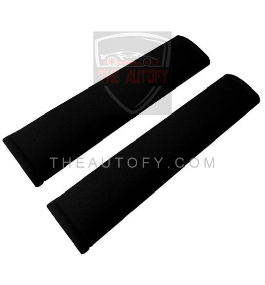 Seat Belt Covers | Seat Belt Shoulder Cover Pads - Black - THEAUTOFY.COM