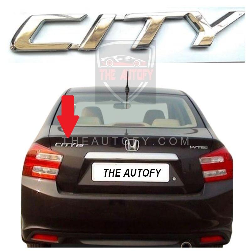 Honda City Chrome Logo | Monogram Model 2009-2021 - THEAUTOFY.COM