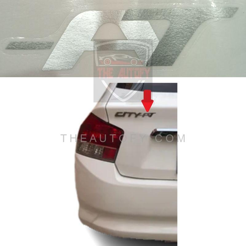 AT Logo Sticker Honda City Model 2009-2013 - THEAUTOFY.COM