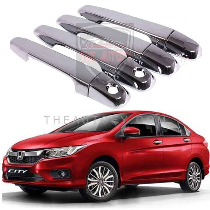 Honda City Chrome Door Handle Covers 4pcs - Model 2021-2025