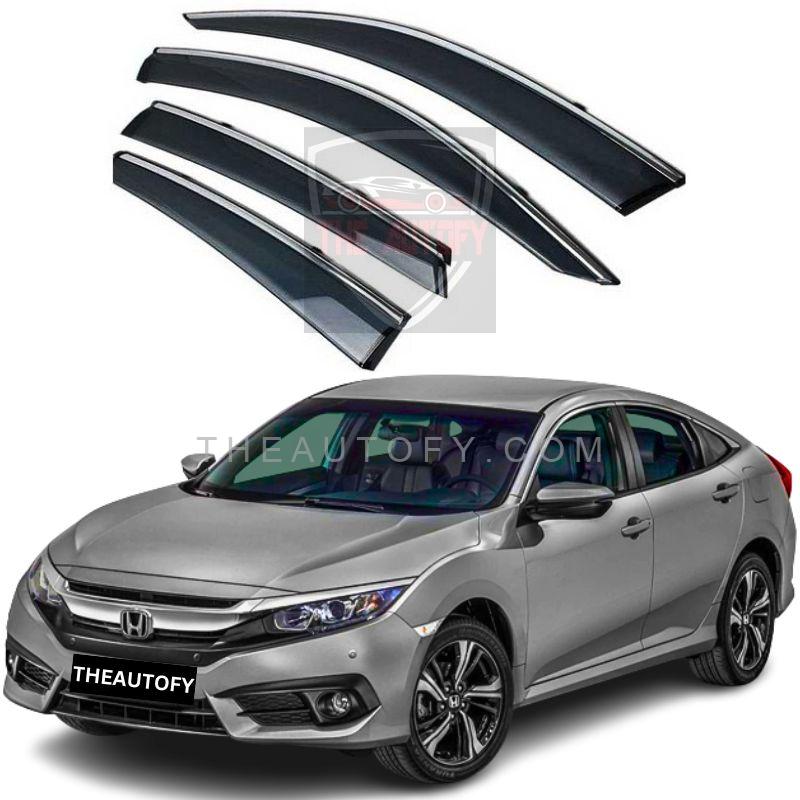 Honda Civic X Air Press / Sun Visor 4pcs - Model 2016-2022 - THEAUTOFY.COM