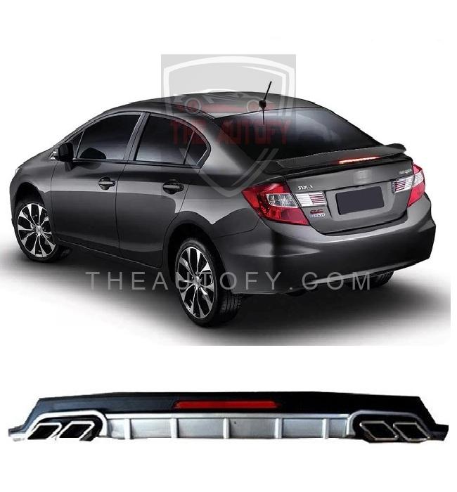 Honda Civic Rear Bumper Diffuser - Model 2012-2016 - THEAUTOFY.COM