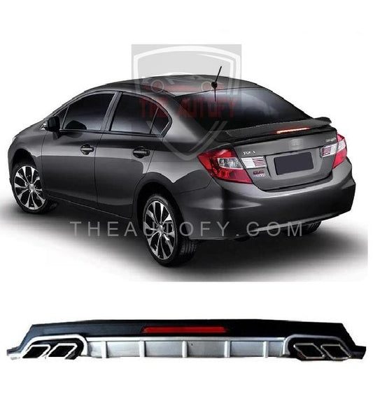 Honda Civic Rear Bumper Diffuser - Model 2012-2016 - THEAUTOFY.COM