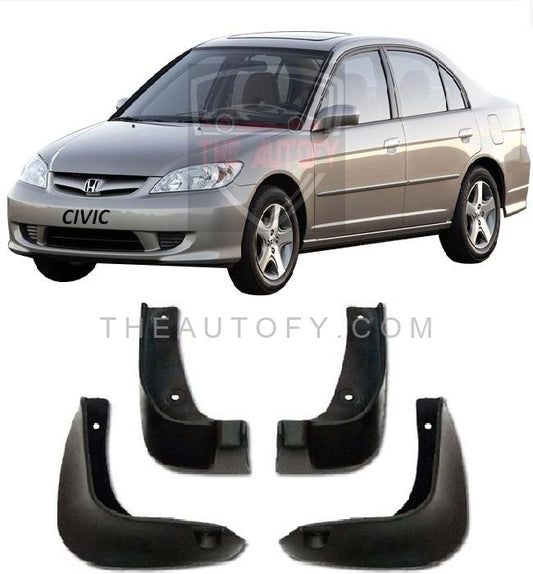 Honda Civic Mud Flaps 4pcs - Model 2001-2006 - THEAUTOFY.COM