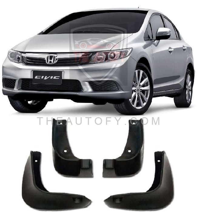 Honda Civic Mud Flaps 4pcs - Model 2012-2016 - THEAUTOFY.COM