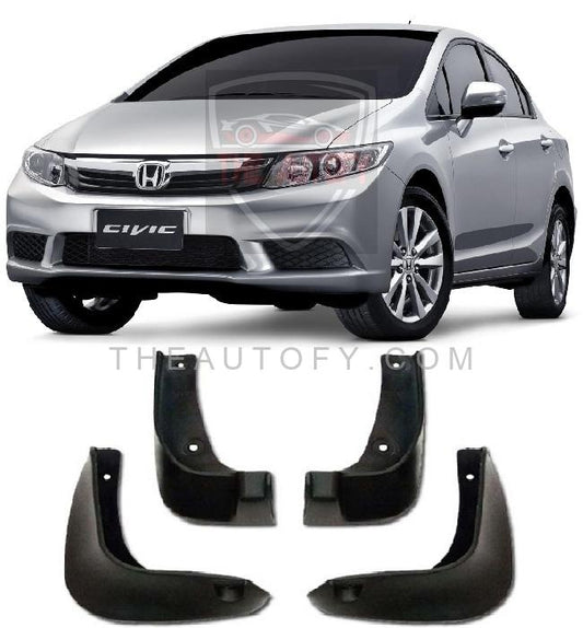 Honda Civic Mud Flaps 4pcs - Model 2012-2016 - THEAUTOFY.COM