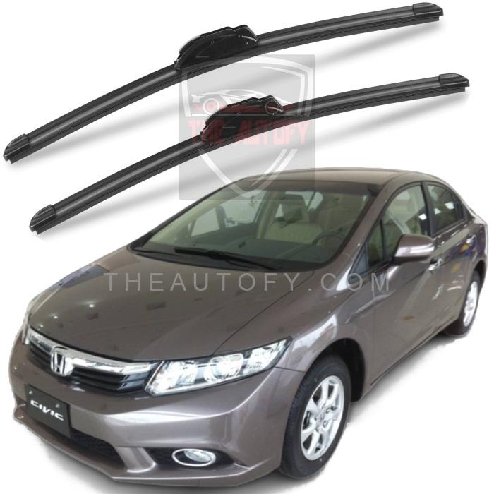 Honda Civic Windshield Wiper Blades 2pcs - Model 2012-2016 - THEAUTOFY.COM