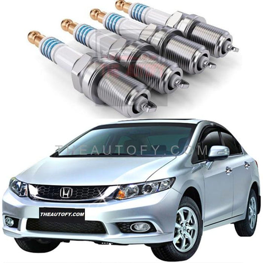 Honda Civic Spark Plugs Set of 4pcs - Model 2012-2016 - THEAUTOFY.COM
