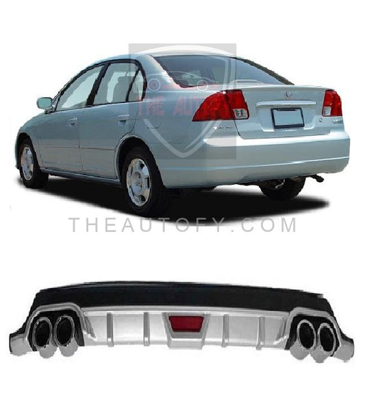 Honda Civic Rear Bumper Diffuser - Model 2001-2006 - THEAUTOFY.COM