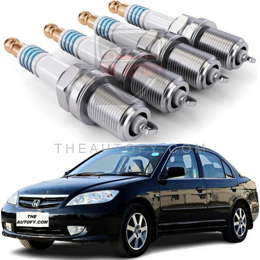 Honda Civic Spark Plugs Set of 4pcs - Model 2001-2006 - THEAUTOFY.COM