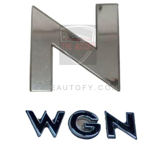 Honda N WGN Chrome Logo Monogram - THEAUTOFY.COM