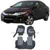 HondaCityGracePremiumLuxuryBestDiamond9DCustomFitGrassFloorMatsSetBlack