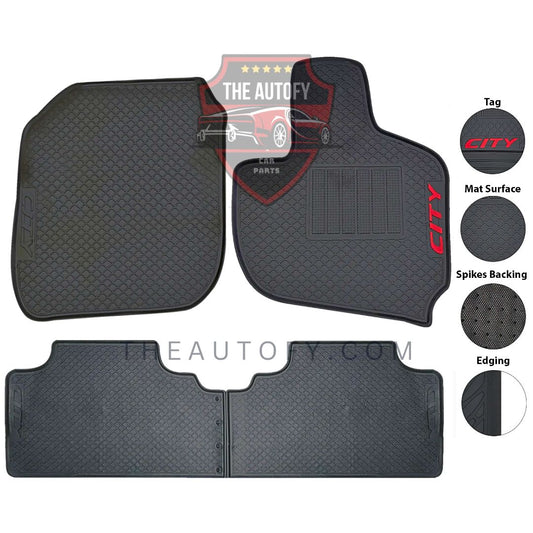 Honda City Floor Mats - Model 2021-2025 - THEAUTOFY.COM