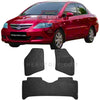 HondaCityRexineFloorMatsSetBlack-2006-2009