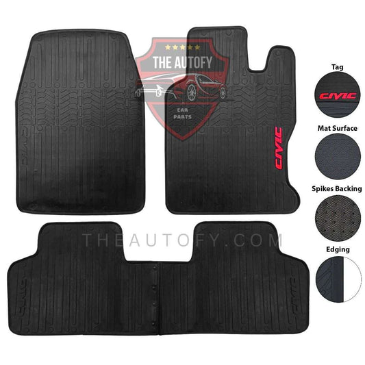 Honda Civic Floor Mats - Model 2006-2012 - THEAUTOFY.COM
