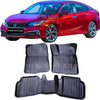 HondaCivicX10thGenPremiumLuxuryTPRWaterproofHeavyDutyPlasticFloorMatsBlack