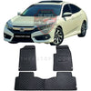 HondaCivicX7DFlatFloorMatsSet-Black