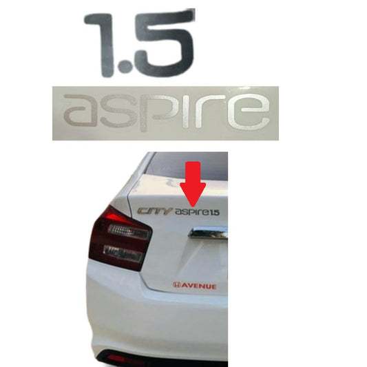 ASPIRE 1.5 Logo Sticker For Honda City Model 2009-2021 - THEAUTOFY.COM