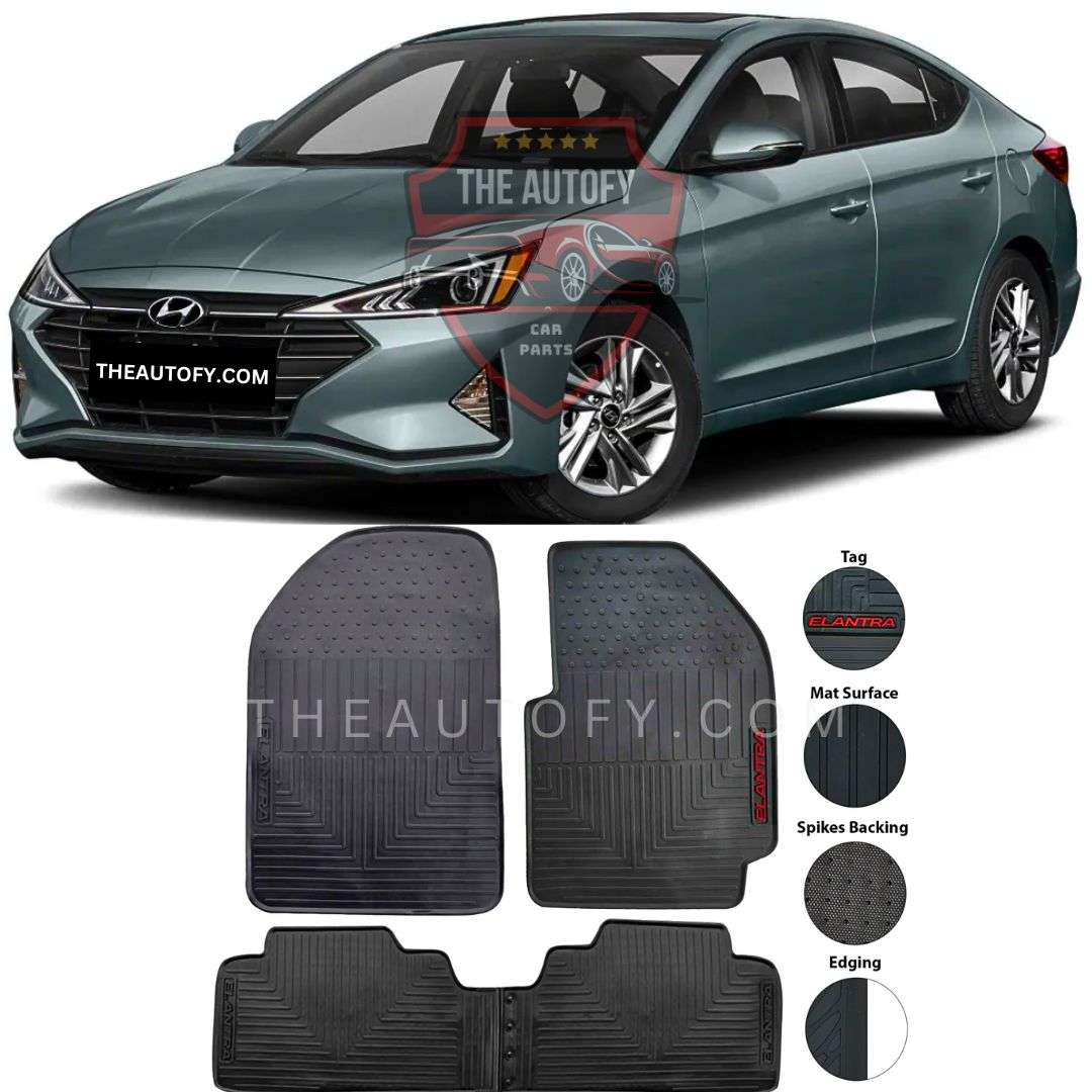 Hyundai Elantra Floor Mats - Model 2021-2024 - THEAUTOFY.COM