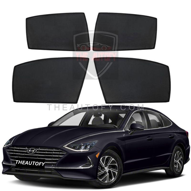 Hyundai Sonata Side Windows Sun Shades 4pcs - Model 2021-2025 - THEAUTOFY.COM