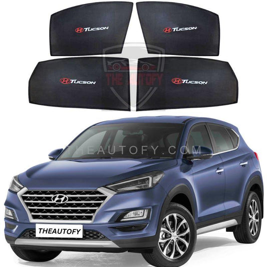 Hyundai Tucson Side Windows Sun Shades 4pcs - Model 2020-2025 - THEAUTOFY.COM