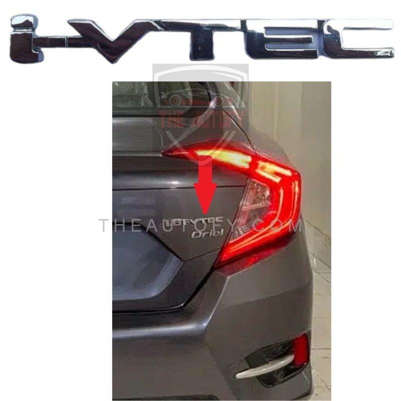 Honda I-VTEC Chrome Logo | Monogram - THEAUTOFY.COM
