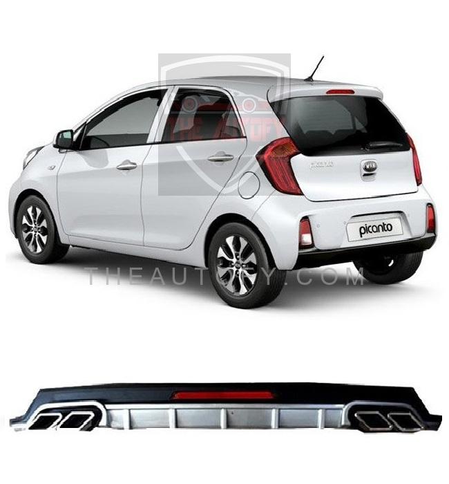 Kia Picanto Rear Bumper Diffuser - Model 2019-2025