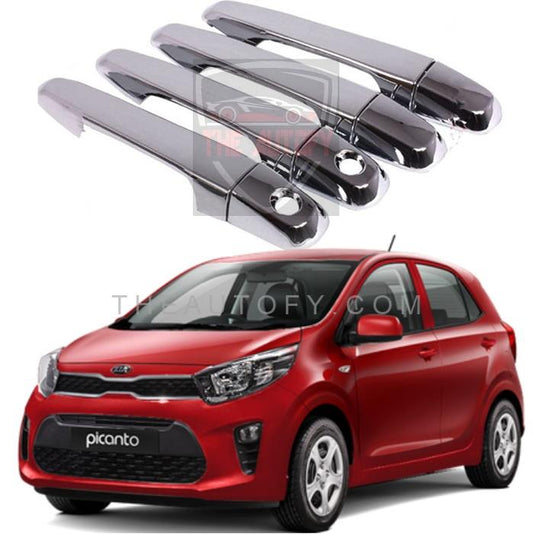KIA Picanto Chrome Door Handle Covers 4pcs - Model 2019-2025 - THEAUTOFY.COM