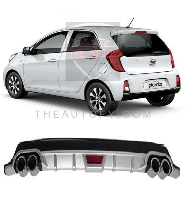Kia Picanto Rear Bumper Diffuser - Model 2019-2025