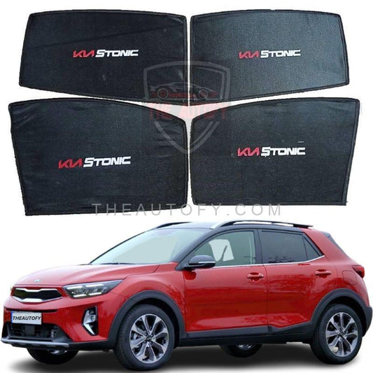 KIA Stonic Side Sun Shades 4pcs - Model 2021-2025 - THEAUTOFY.COM