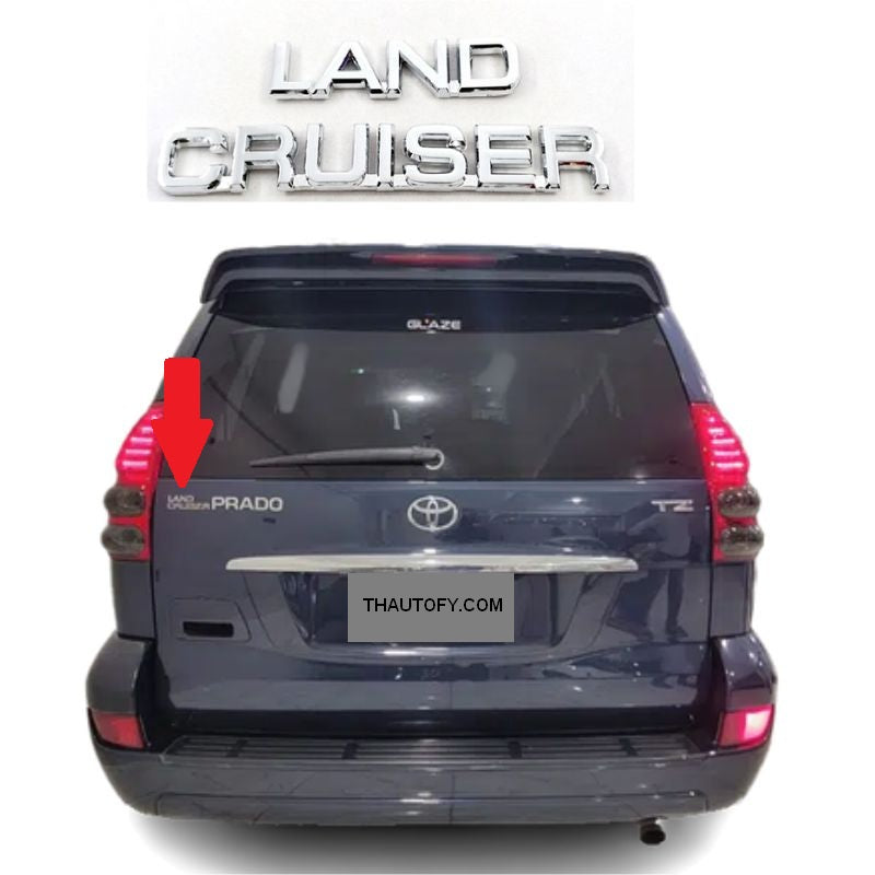 Toyota Land Cruiser Chrome Logo Monogram - THEAUTOFY.COM