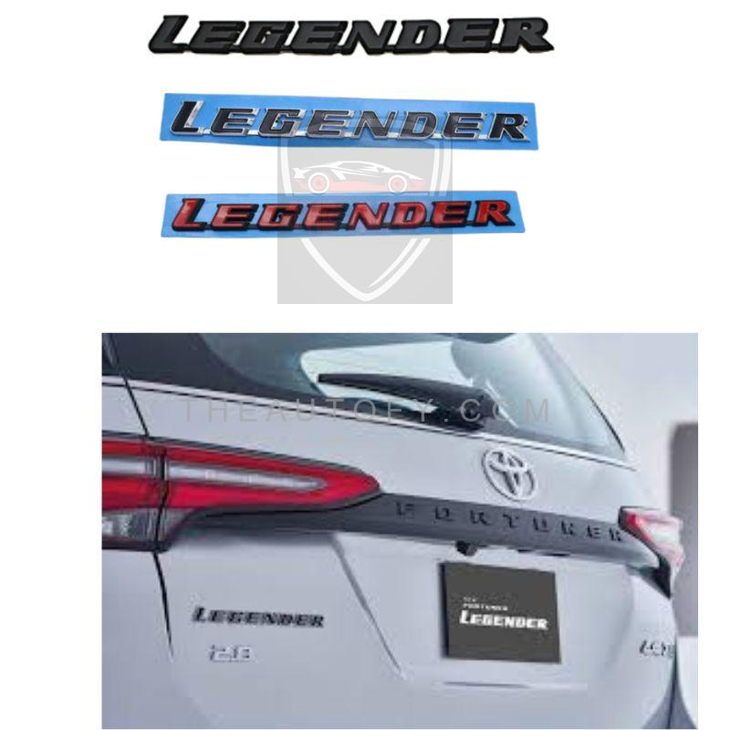 Toyota Fortuner Legender Rear Logo | Monogram - Model 2015-2025
