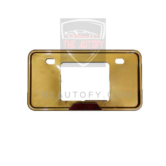 License Number Plate Frame Gold - Pair - THEAUTOFY.COM