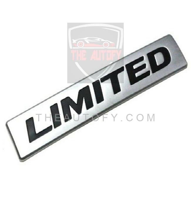 Limited Logo Silver Black | Emblem | Decal - THEAUTOFY.COM
