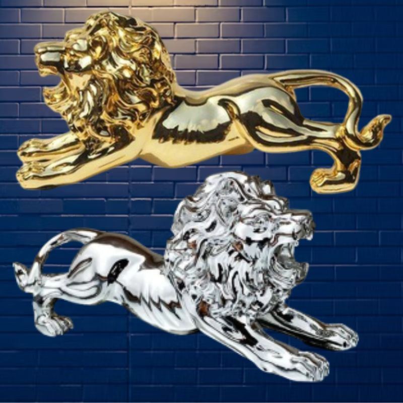 Lion Sculpture Car Home Decoration