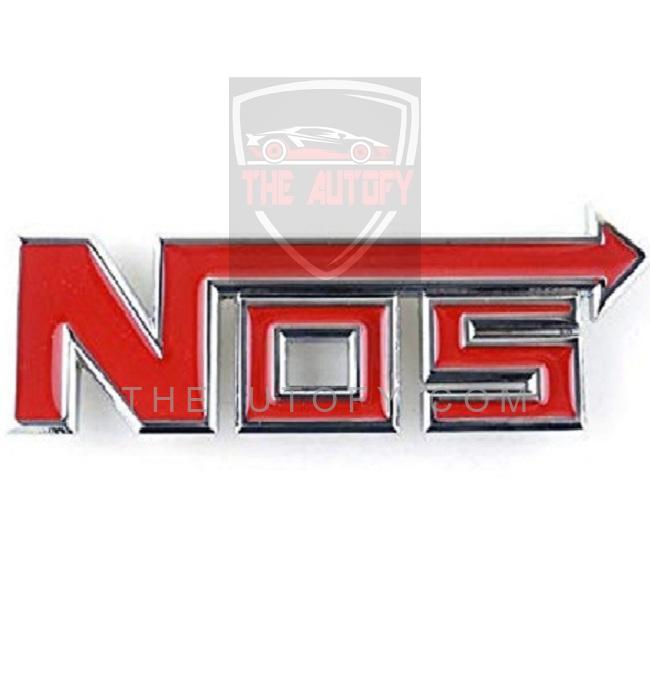Nos Red Logo Monogram | Emblem | Decal - THEAUTOFY.COM
