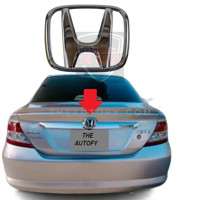 Honda City Trunk Logo Monogram - Model 2004-2006 - THEAUTOFY.COM