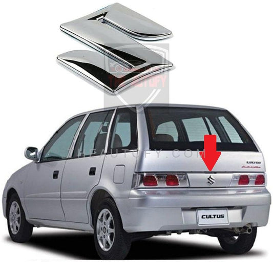 Suzuki Cultus S Rear Logo Monogram - Model 2000-2017 - THEAUTOFY.COM